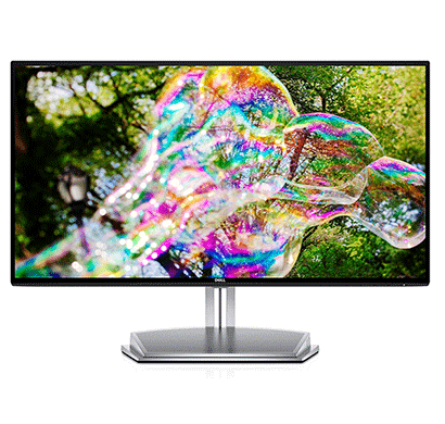 dell (e2418hn) 23.8 inch ultra thin bezel edge to edge led monitor-full hd/ips panel with vga/ hdmi/ audio in/ out ports and in-built speakers - (black and silver)